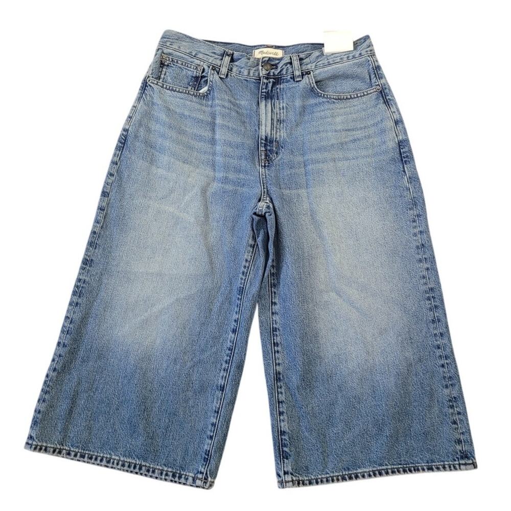 NWT Madewell Denim Culottes 29 Wide Leg Jeans Modern Streetwear Trend